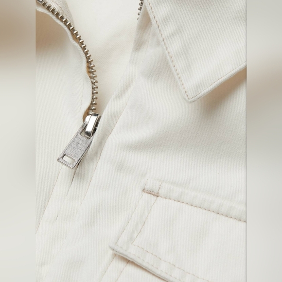 NWT Denim boiler suit In Off-White/ Cream - Picture 2 of 14